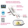 3" LED Oblong Courtesy Light Marine Boat Deck Transom Stern Light for Yacht Pontoon Fishing Boat Kayak Sailboat, Sealed Boat Cabin Lights, 12V, Clear Lens, Surface Mount view 2