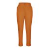 Women Suit Pants Dressy Elegant High Elastic Waisted Stretchy Tummy Control Business Work Pants Casual Skinny Pants Orange view 3