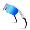 FEISEDY Kids Teens Baseball Polarized Sunglasses Sports TR90 Frame Boys Girls Cycling B2454 Spot White view 1