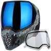 PaintballBodyBags Empire EVS Paintball Mask/Goggle HEX - 3 Quick Change Thermal Lenses Clear, Smoke, Blue Mirror view 2
