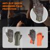 ADDMOTOR Workout Gloves for Men and Women, Breathable Exercise Gloves, SBR Padded Wear Non-Slip & Full Palm Protection Fingerless Gloves for Cycling, Exercise,Gym, Fitness and Training (Orange M) view 2