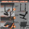 Fostoy Adjustable Weight Bench with Leg Extension, Preacher Curl & Butterfly Arm, 990lbs Heavy Duty Bench Press for Full Body Home Gym Workout (Orange 6 in 1) view 4