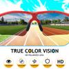 FEISEDY Kids Teens Baseball Polarized Sunglasses Sports TR90 Frame Boys Girls Cycling B2454 Spot Red view 3