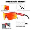FEISEDY Kids Teens Baseball Polarized Sunglasses Sports TR90 Frame Boys Girls Cycling B2454 Spot Red view 4