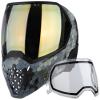 PaintballBodyBags Empire EVS Paintball Mask/Goggle HEX - 3 Quick Change Thermal Lenses Clear, Smoke, HD Gold view 2