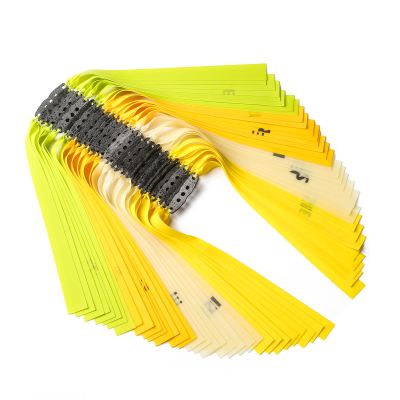 tetotak 23pcs Slingshot Replacement Band Sets Flat Elastic Latex Material, 0.4-0.85mm Thickness for Outdoor Catapult Shooting Professional Hunting (0.75mm, Length 170mm)