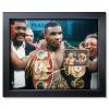 sufenvera Signed Mike Tyson Photo Framed Poster with Mike Tyson vs. Evander Holyfield Retro Film Display,Idea Gifts for Boxing Fan Bithday Christmas 10x8 Inches view 1