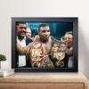 sufenvera Signed Mike Tyson Photo Framed Poster with Mike Tyson vs. Evander Holyfield Retro Film Display,Idea Gifts for Boxing Fan Bithday Christmas 10x8 Inches view 2