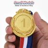 PATIKIL 60 Pieces Gold Silver Bronze Award Medals, 2-Inch Award Medals 1st 2nd 3rd Prizes with Ribbon for Team Games Sports Competitions view 3