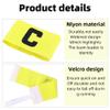 5Pcs Elastic Soccer Captain Armband,Adjustable Soccer Team Leader Armband,Football Basketball Player Bands for Adult Youth,Sports Player Bands Group Armband,Anti-Drop (5pcs Yellow) view 3