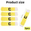 5Pcs Elastic Soccer Captain Armband,Adjustable Soccer Team Leader Armband,Football Basketball Player Bands for Adult Youth,Sports Player Bands Group Armband,Anti-Drop (5pcs Yellow) view 4