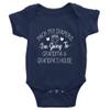 Yeavomeny Pack My Diaper Bag I'm Going to Grandma's House Baby Bodysuit Infant Rompers Short Sleeve Playsuit Outfit Unisex D-Navy view 1