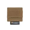 Tactical Cable Storage Sticker Reusable Fastening Cable Ties With Hook And Loop For Tactical helmet, Headset, Walkie-talkie(1pc,Coyote Brown) view 1