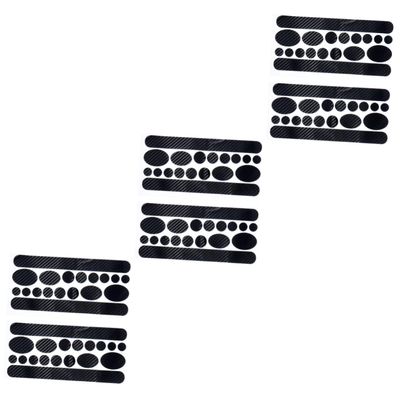 BESPORTBLE 6sheets Carbon Pattern Bike Frame Covers Decals for Frame Sticker Tape Bike Supplies