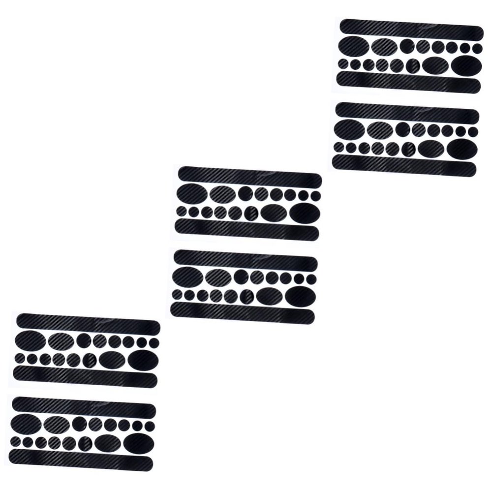 BESPORTBLE 6sheets Carbon Pattern Bike Frame Covers Decals for Frame Sticker Tape Bike Supplies