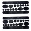 BESPORTBLE 6sheets Carbon Pattern Bike Frame Covers Decals for Frame Sticker Tape Bike Supplies view 2