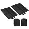 PATIKIL 15.7"x11.6"x0.4" Foldable Hiking Seat Pad, 2 Pack Cushion Sitting Pads Foam Mat Ultralight Waterproof for Outdoor Camping Picnic Stadium, Black view 1