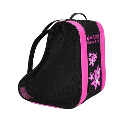 3Layers Kids Skate Carry Bag for Roller, Inline, Ice Skates - Pink