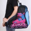 3Layers Skate Carry Bag for Kids Roller Skates Inline Skates Ice Skates, blue view 4