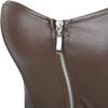 DKCHENH Women's Punk Rock Faux Leather Steampunk Corset gothic bustier skirt set costume.Brown bustier,4X-Large Skirt. view 4