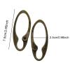 NineFit Basics 6 Pieces Vintage Bronze Oval Carabiner Spring Snap Hooks Clip Key Chain DIY view 4