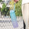 RLOKK Fitness Portable Water Bottle Medium Cup Gradient Water Bottle Outdoor Scrub 900ml Sports Water Cup view 4
