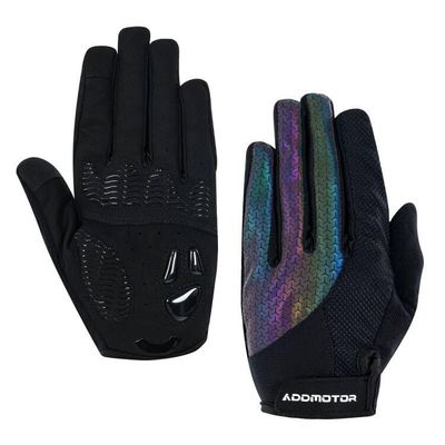 ADDMOTOR Workout Gloves for Men Full-Finger, Touchscreen Anti-Slip Exercise Gloves, Lightweight Breathable Full Palm Protection Gloves for Bike Cycling, Exercise,Gym, Fitness and Training (M Grey)