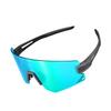 SQUALO Polarized Sunglasses, UV Protection Cycling Sunglasses for Women Men, Windproof Goggles with Mirror Lens (Grey/Green) view 1