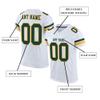 Custom Football Jersey Personalized Team Name Number Practice Jerseys Customized Football Shirt for Men Youth Women White,Green,Gold2 view 2