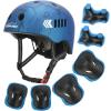 KAMUGO Kids Bike Helmet, Toddler Helmet for Ages 2-8 Boys Girls with Sports Protective Gear Set Knee Elbow Wrist Pads for Skateboard Cycling Scooter(Blue) view 1