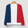 Fattyeery Mens Pullover Sweatshirts French Flag Hoodie Sweatshirts for Adult Casual Unisex Sweatshirt L view 3