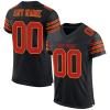 Custom Football Jersey Personalized Team Name Number Practice Jerseys Customized Football Shirt for Men Youth Women Black,Red,Gold view 1
