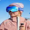 RIOROO Kids Ski Goggles, Toddler Snowboard Goggles For Boys Girls Aged 3-14, 100% UV Protection OTG Ski Goggles view 2