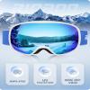 RIOROO Kids Ski Goggles, Toddler Snowboard Goggles For Boys Girls Aged 3-14, 100% UV Protection OTG Ski Goggles view 3