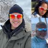 DQbhzh Sports Sunglasses for Men Women,Wrap Around Rave Sun Glasses for Ski Cycling Running Driving Fishing Golf Softball Baseball Beach Volleyball Snow Shield Sunglasses Lightweight UV Shades 2 Pack view 2