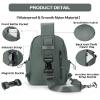 SEAFEW Small Green Sling Crossbody Backpack Shoulder Bag for Men Women - Mini One Strap Sling Bag Fanny Pack Daypack, Waterproof Nylon Chest Bag for Motorcycle Hiking Travel Gym Sport view 3