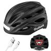 Gudook Bike Helmet with LED Light: Bicycle Helmets for Men & Women & Adults with Front and Rear Lights Adjustable Cycling Helmet for Urban Commuter Mountain Road Biker view 1