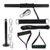 UPQRSG Home Gym Pulley System, Portable Exercise Equipment with 11 Gym Accessories, Home Strength Power Training Device Kit, Biceps, Triceps, Shoulders Back Workout view 4