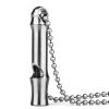 Autuveen Titanium Emergency Whistle,EDC Safety Whistles Necklace for Camping Outdoor,Loud Survival Keychain Whistle Loud up to 120db view 1