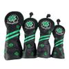 4pcs Waterproof Golf Club Head Cover Hybrid UT Wood Driver Headcover, Black view 1