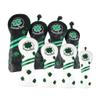 4pcs Waterproof Golf Club Head Cover Hybrid UT Wood Driver Headcover, Black view 4
