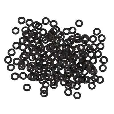 200Pcs Stem/Flights Darts Tip Rubber O Gasket Grip Washer Grommet, Black