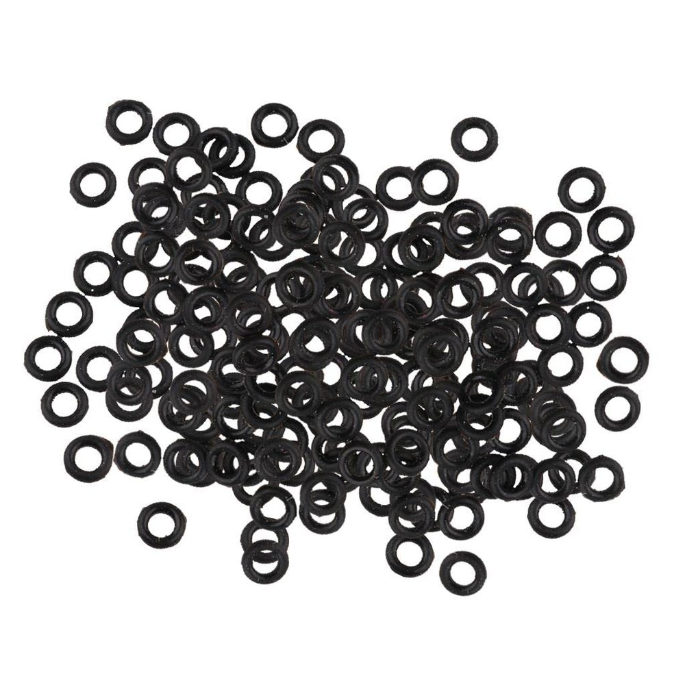 200Pcs Stem/Flights Darts Tip Rubber O Gasket Grip Washer Grommet, Black