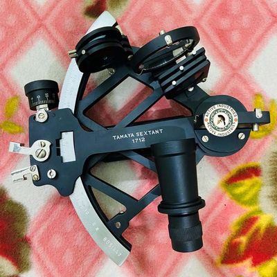 ACTIVE INDUSTRIES Nautical Tamaya Navigation Sextant | Real Sextant | Vintage Black Antique Maritime Astrolabe Sextant Collectible Gift Nautical 9" Tamaya 1712 Sextant