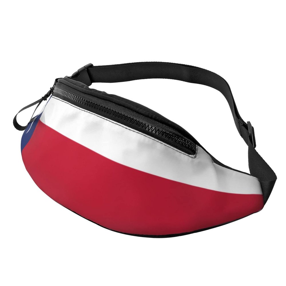MINGSHAN Texas State Flag Fanny Pack For Men & Women,Casual Durable With Adjustable Strap & Headphone Hole For Outdoors Workout Running Hiking Cycling Traveling