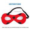 WeKen Lagybug Mask + Ladybug Clip on Earrings Black Spot Red Mask and Ladybug Earrings Set for Ladybug Cosplay view 3