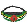 MINGSHAN Dominica Flag Fanny Pack For Men & Women,Casual Durable With Adjustable Strap & Headphone Hole For Outdoors Workout Running Hiking Cycling Traveling view 2