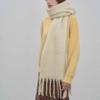 MININAI Women Chunky Scarf, Soft Warm Winter Scarf for Cold Weather, Christmas Blanket Scarves Pashmina Shawl Wrap (Beige) view 2