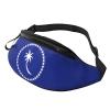 MINGSHAN Chuuk Flag Fanny Pack For Men & Women,Casual Durable With Adjustable Strap & Headphone Hole For Outdoors Workout Running Hiking Cycling Traveling view 1