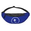 MINGSHAN Chuuk Flag Fanny Pack For Men & Women,Casual Durable With Adjustable Strap & Headphone Hole For Outdoors Workout Running Hiking Cycling Traveling view 2